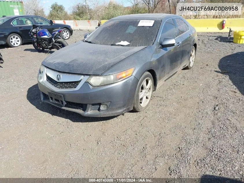 2010 Acura Tsx VIN: JH4CU2F69AC0D8958 Lot: 40743305