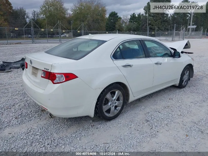 2010 Acura Tsx 2.4 VIN: JH4CU2E6XAC019728 Lot: 40754698