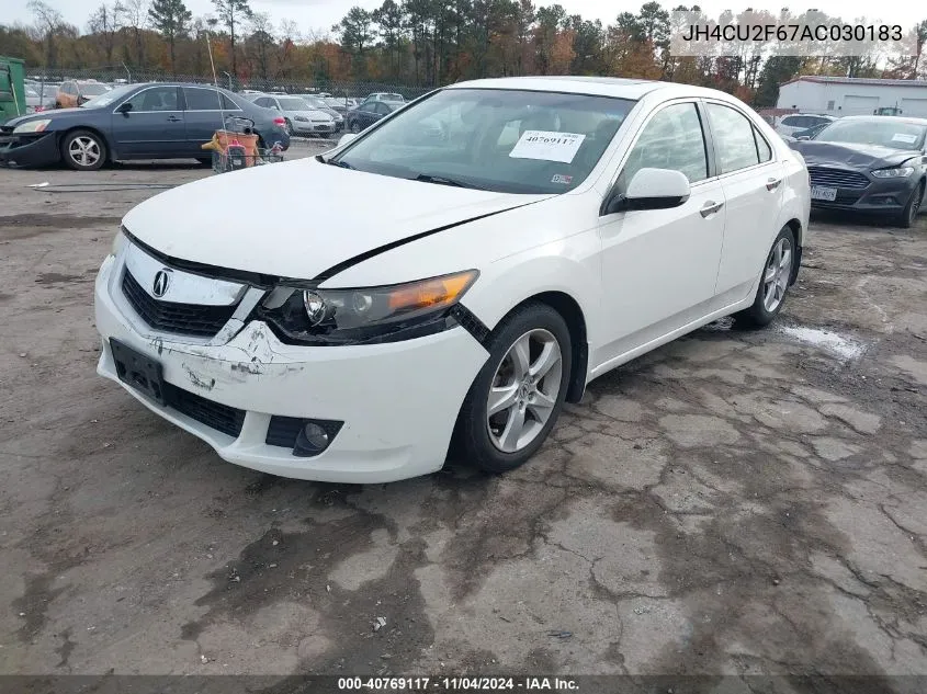 2010 Acura Tsx 2.4 VIN: JH4CU2F67AC030183 Lot: 40769117