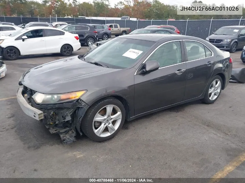 2010 Acura Tsx 2.4 VIN: JH4CU2F66AC011026 Lot: 40788468