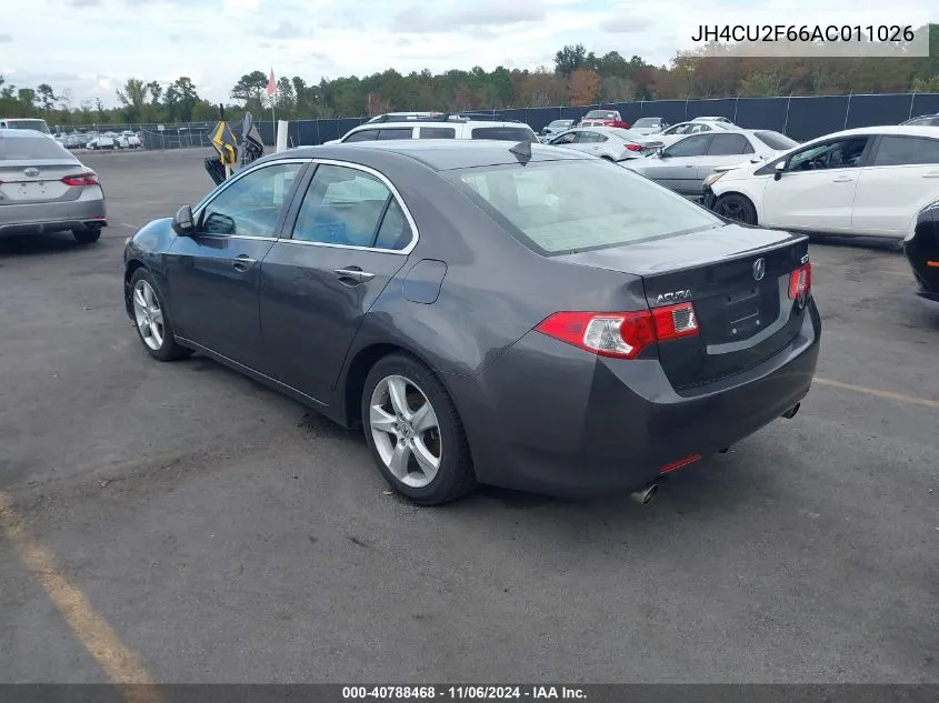 2010 Acura Tsx 2.4 VIN: JH4CU2F66AC011026 Lot: 40788468