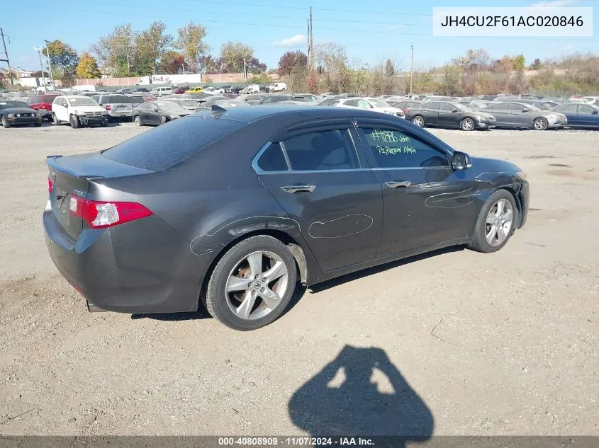 2010 Acura Tsx 2.4 VIN: JH4CU2F61AC020846 Lot: 40808909