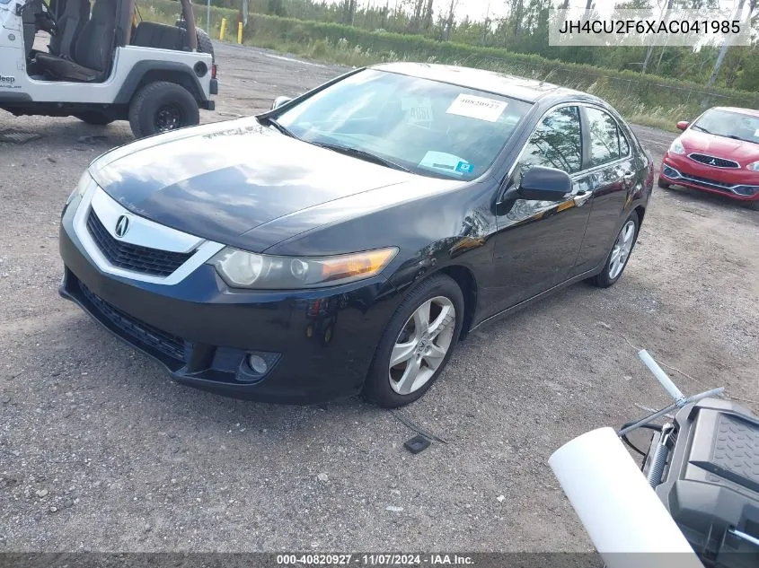 2010 Acura Tsx 2.4 VIN: JH4CU2F6XAC041985 Lot: 40820927