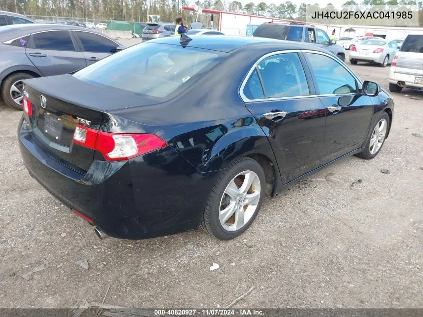 2010 Acura Tsx 2.4 VIN: JH4CU2F6XAC041985 Lot: 40820927