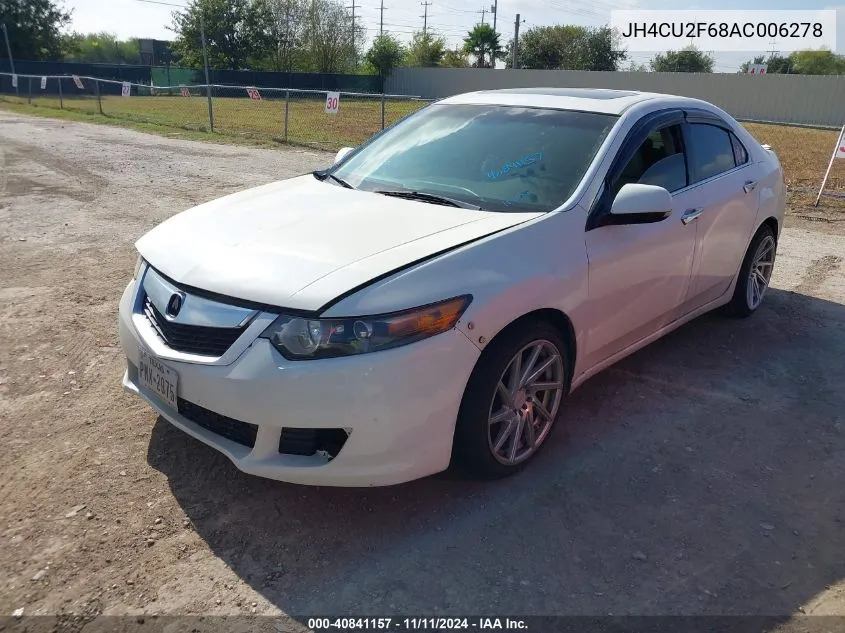 2010 Acura Tsx 2.4 VIN: JH4CU2F68AC006278 Lot: 40841157