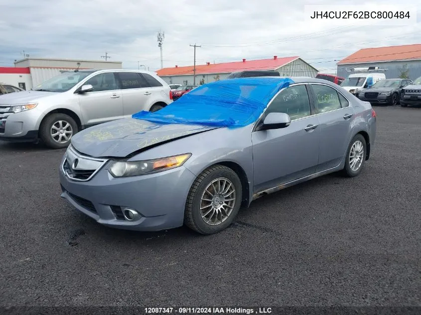 2011 Acura Tsx VIN: JH4CU2F62BC800484 Lot: 12087347