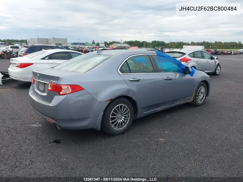 2011 Acura Tsx VIN: JH4CU2F62BC800484 Lot: 12087347