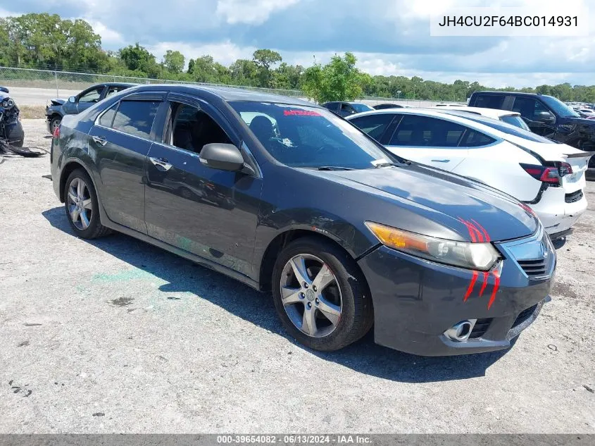 2011 Acura Tsx 2.4 VIN: JH4CU2F64BC014931 Lot: 39654082