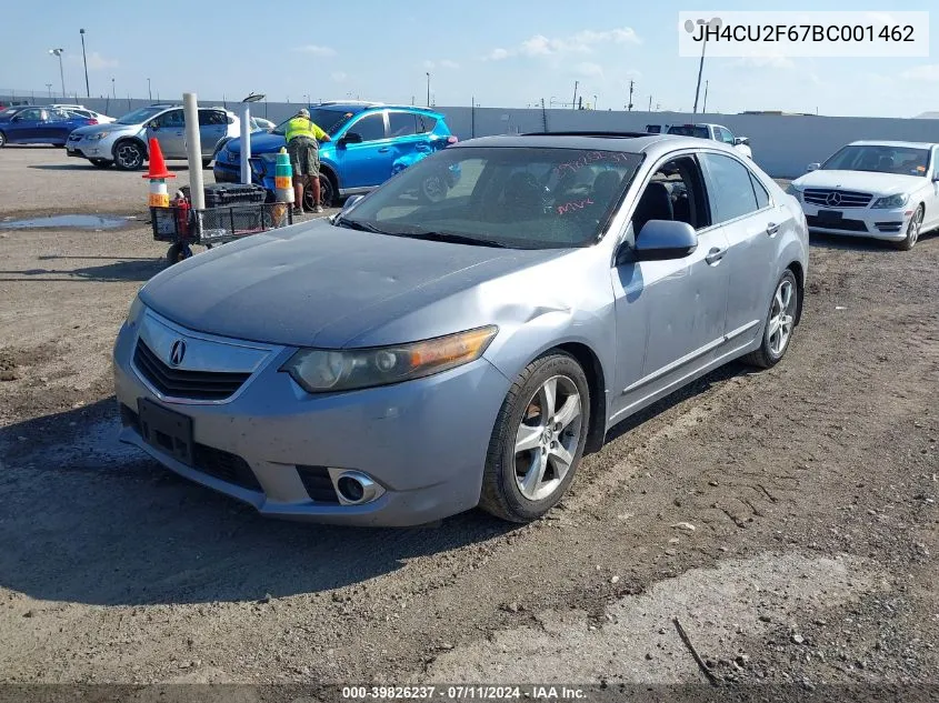 2011 Acura Tsx 2.4 VIN: JH4CU2F67BC001462 Lot: 39826237