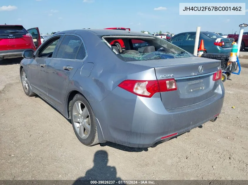 2011 Acura Tsx 2.4 VIN: JH4CU2F67BC001462 Lot: 39826237