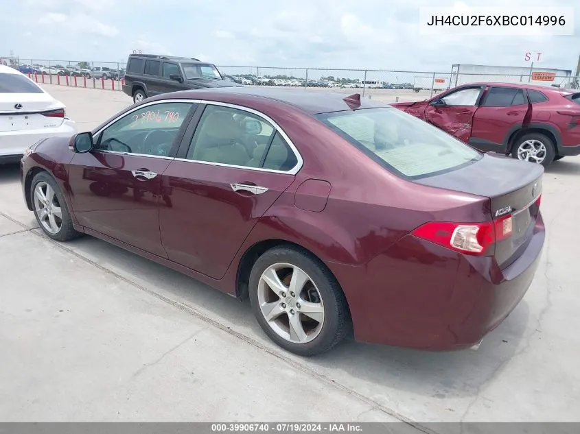 2011 Acura Tsx 2.4 VIN: JH4CU2F6XBC014996 Lot: 39906740