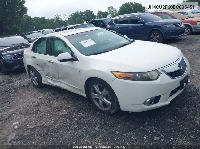 JH4CU2F60BC005451 2011 Acura Tsx 2.4