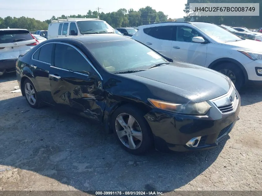 JH4CU2F67BC008749 2011 Acura Tsx 2.4