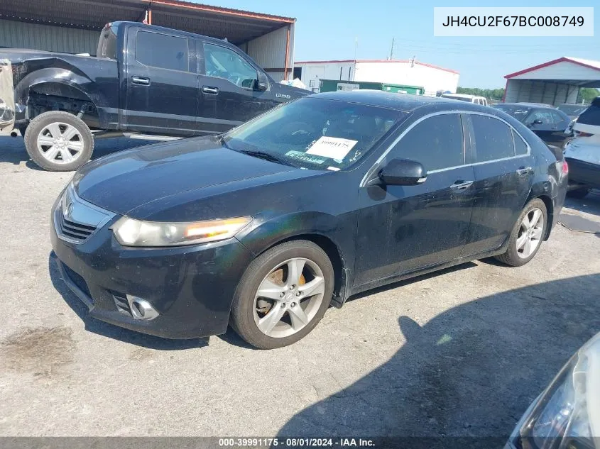 JH4CU2F67BC008749 2011 Acura Tsx 2.4