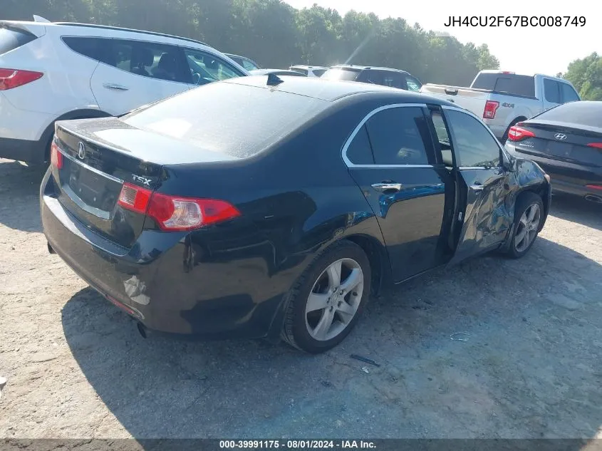 JH4CU2F67BC008749 2011 Acura Tsx 2.4