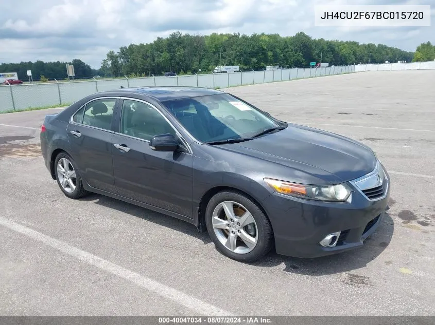 2011 Acura Tsx 2.4 VIN: JH4CU2F67BC015720 Lot: 40047034