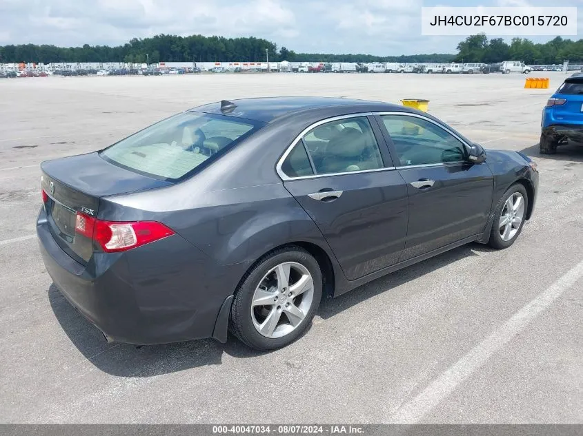 2011 Acura Tsx 2.4 VIN: JH4CU2F67BC015720 Lot: 40047034