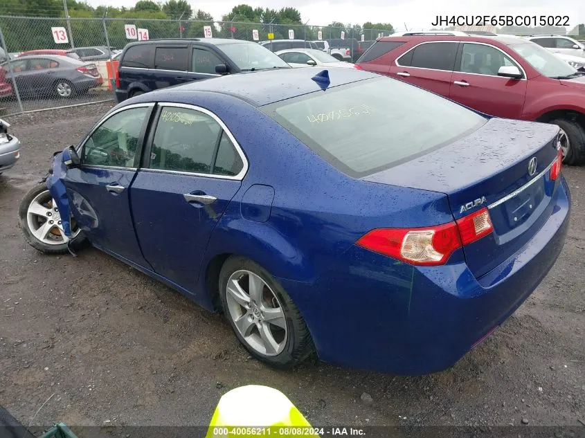 2011 Acura Tsx 2.4 VIN: JH4CU2F65BC015022 Lot: 40056211