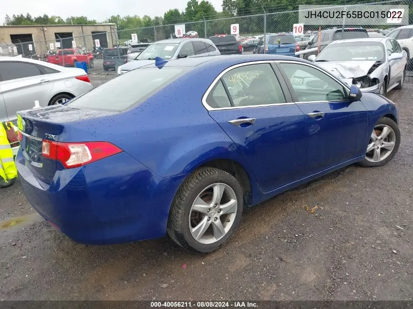 2011 Acura Tsx 2.4 VIN: JH4CU2F65BC015022 Lot: 40056211