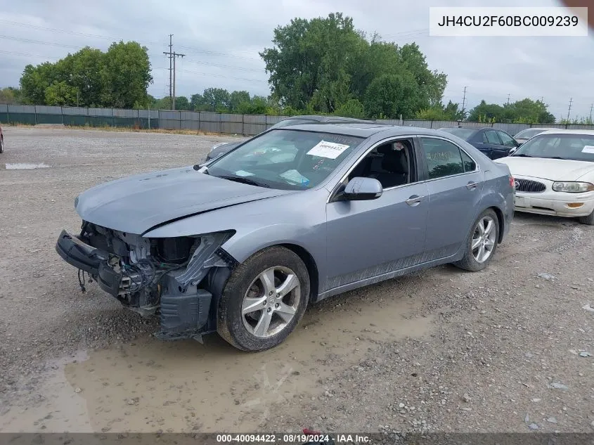 2011 Acura Tsx 2.4 VIN: JH4CU2F60BC009239 Lot: 40094422