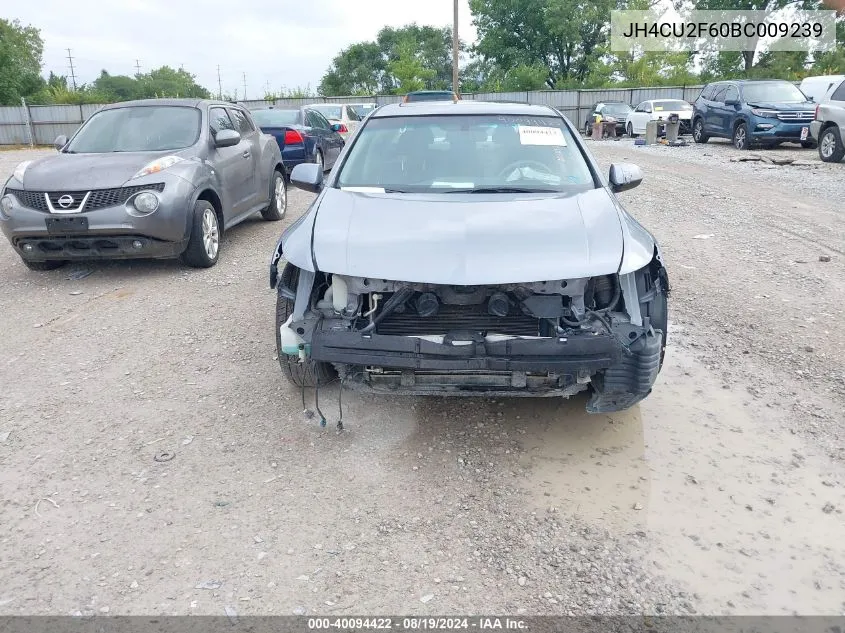 2011 Acura Tsx 2.4 VIN: JH4CU2F60BC009239 Lot: 40094422