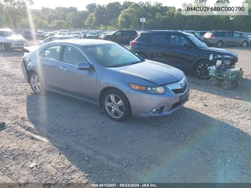 2011 Acura Tsx 2.4 VIN: JH4CU2F68BC000790 Lot: 40152657