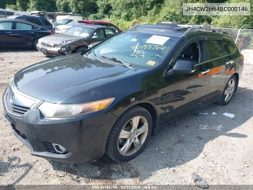 2011 Acura Tsx VIN: JH4CW2H64BC000146 Lot: 40155766