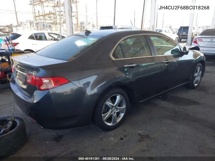 2011 Acura Tsx 2.4 VIN: JH4CU2F68BC018268 Lot: 40191381