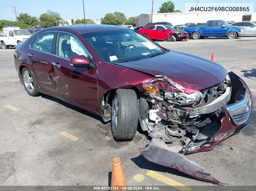 2011 Acura Tsx 2.4 VIN: JH4CU2F69BC008865 Lot: 40192763