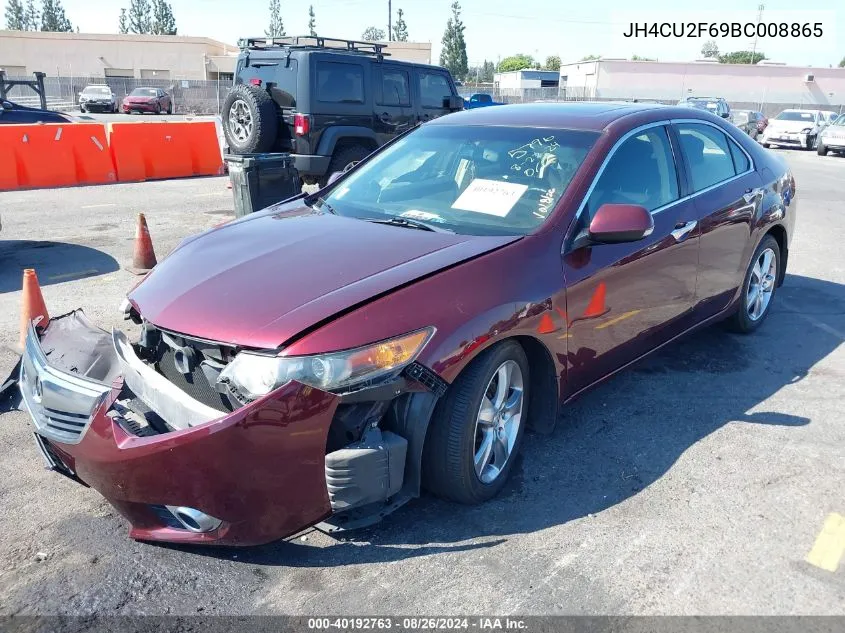 2011 Acura Tsx 2.4 VIN: JH4CU2F69BC008865 Lot: 40192763