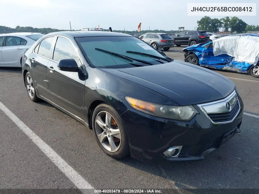 2011 Acura Tsx 2.4 VIN: JH4CU2F65BC008412 Lot: 40203479