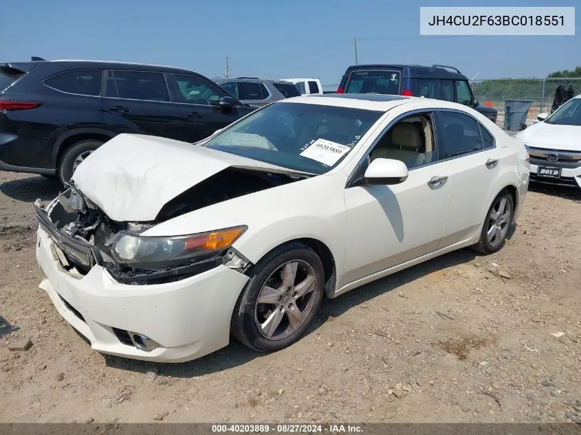 JH4CU2F63BC018551 2011 Acura Tsx 2.4