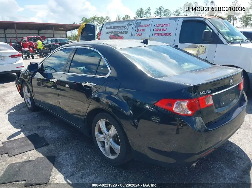 2011 Acura Tsx 2.4 VIN: JH4CU2F62BC010036 Lot: 40221929