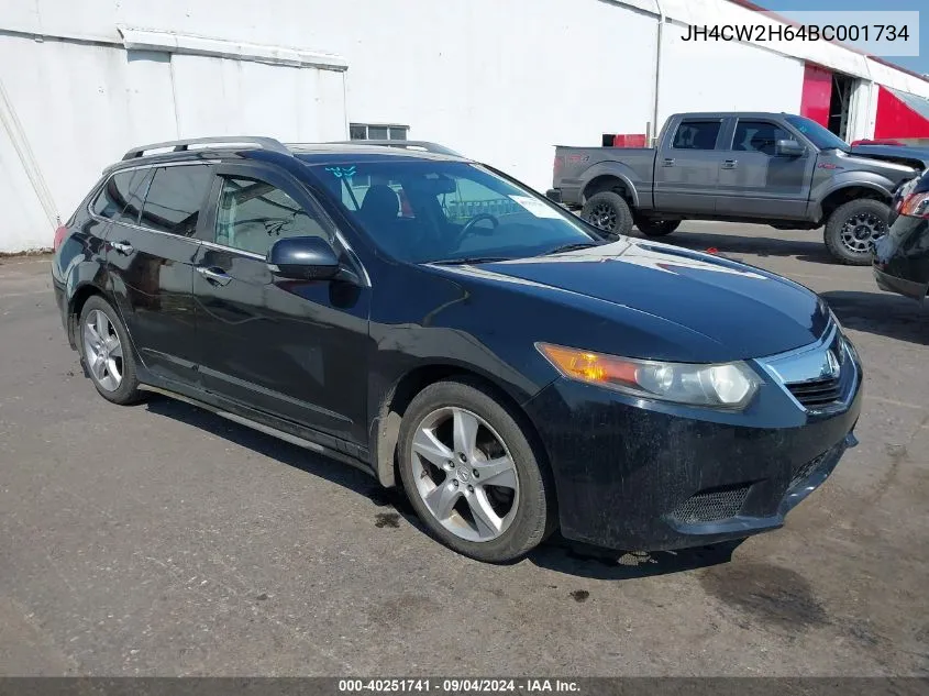 2011 Acura Tsx 2.4 VIN: JH4CW2H64BC001734 Lot: 40251741