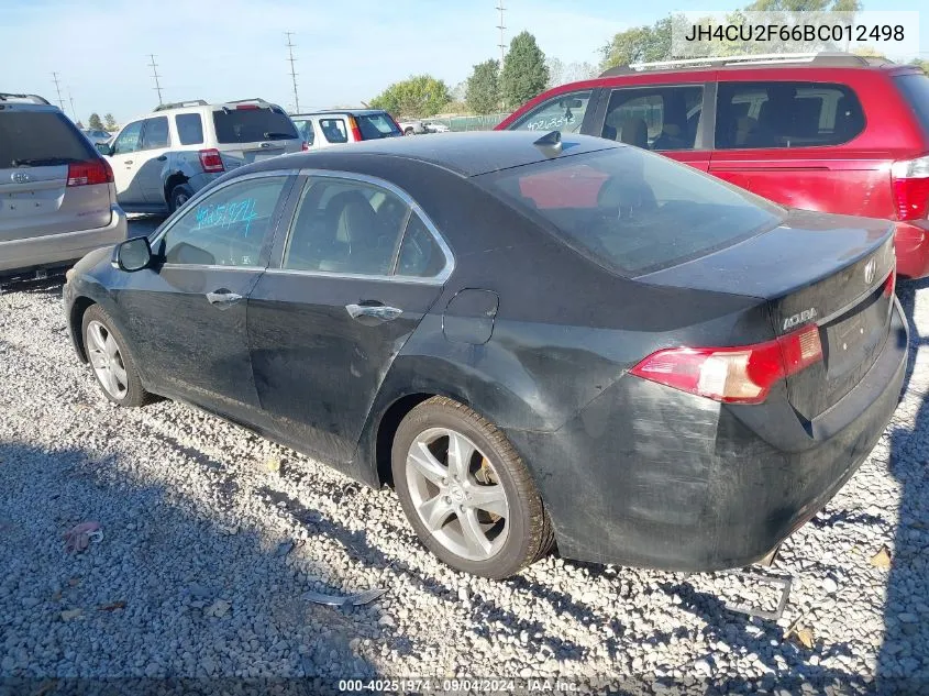 2011 Acura Tsx 2.4 VIN: JH4CU2F66BC012498 Lot: 40251974