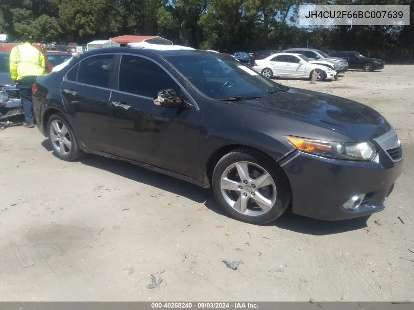 2011 Acura Tsx 2.4 VIN: JH4CU2F66BC007639 Lot: 40258240