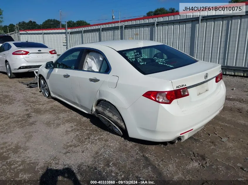 2011 Acura Tsx 2.4 VIN: JH4CU2F61BC010075 Lot: 40333868