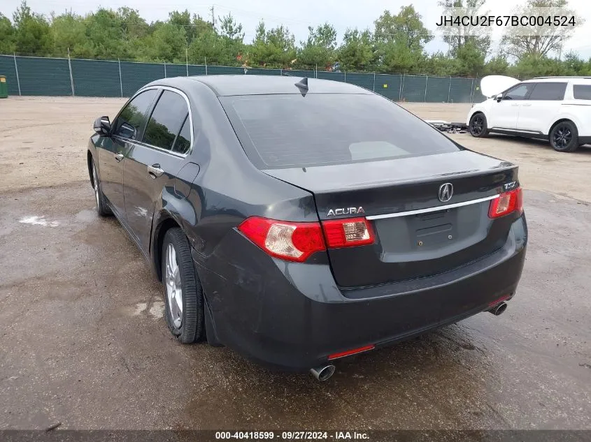 2011 Acura Tsx 2.4 VIN: JH4CU2F67BC004524 Lot: 40418599