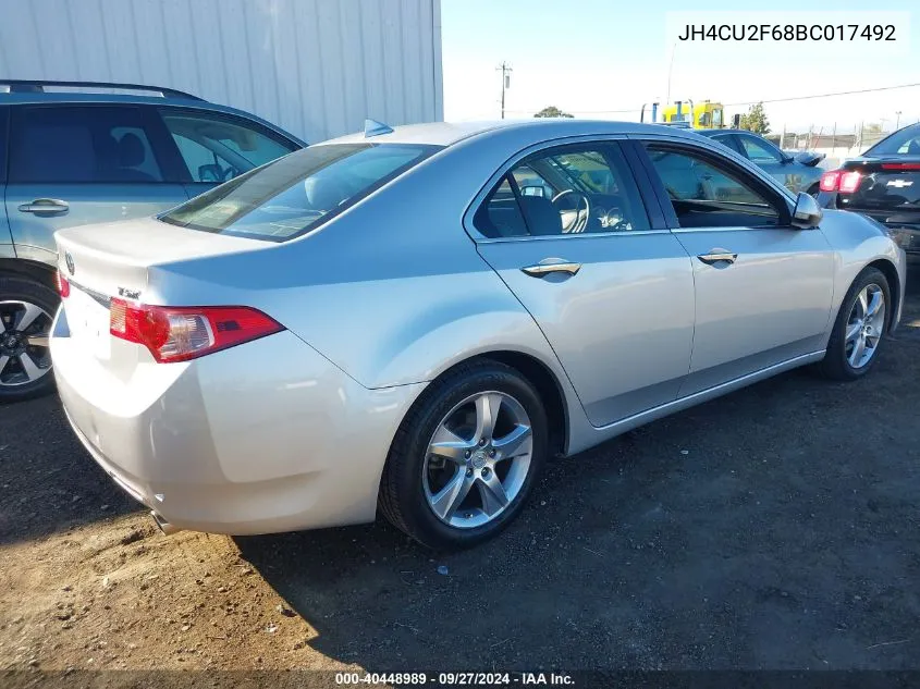 JH4CU2F68BC017492 2011 Acura Tsx 2.4