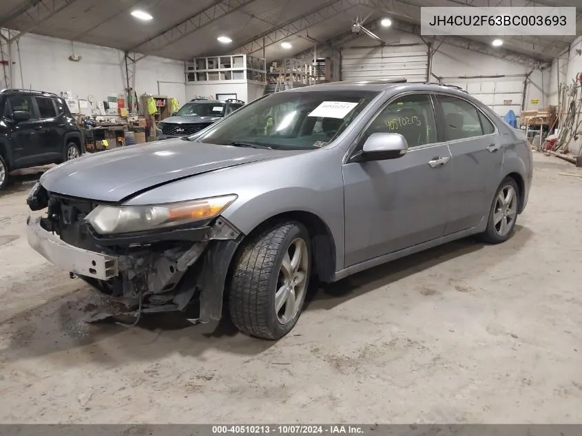 2011 Acura Tsx 2.4 VIN: JH4CU2F63BC003693 Lot: 40510213