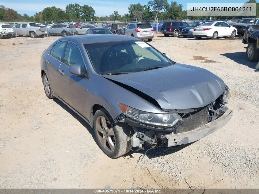 2011 Acura Tsx 2.4 VIN: JH4CU2F66BC004241 Lot: 40579071