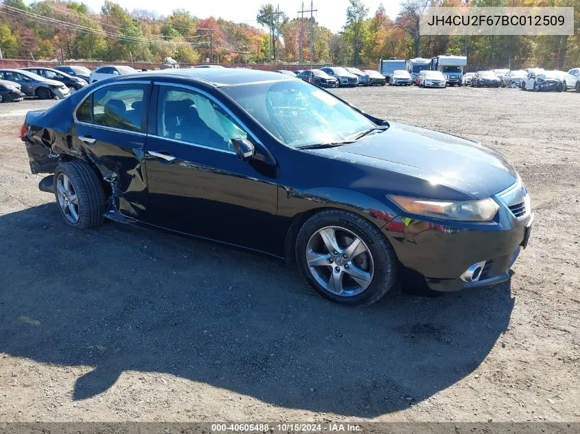 2011 Acura Tsx 2.4 VIN: JH4CU2F67BC012509 Lot: 40605488