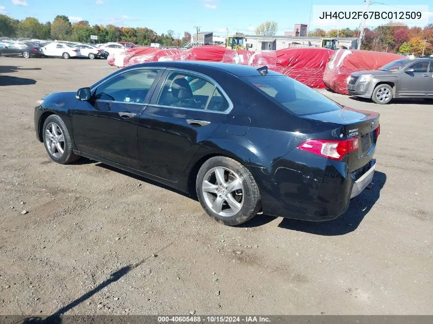 2011 Acura Tsx 2.4 VIN: JH4CU2F67BC012509 Lot: 40605488