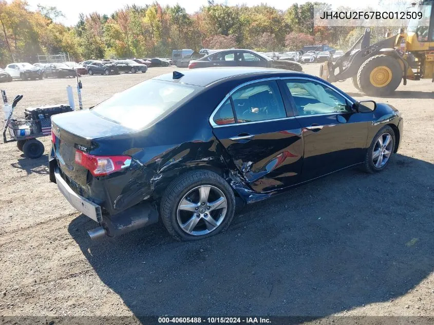 2011 Acura Tsx 2.4 VIN: JH4CU2F67BC012509 Lot: 40605488