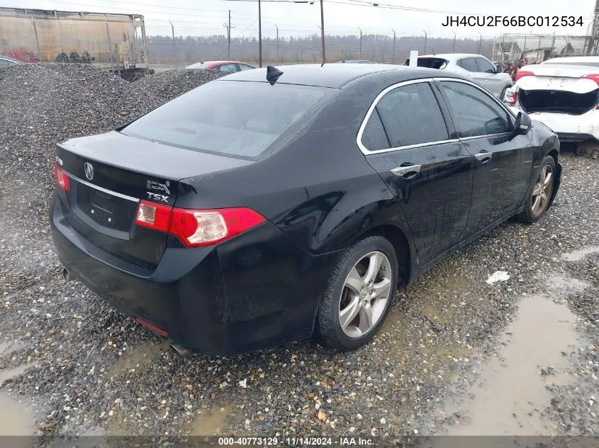 2011 Acura Tsx 2.4 VIN: JH4CU2F66BC012534 Lot: 40773129