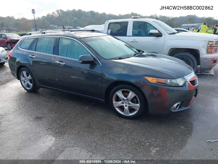 2011 Acura Tsx 2.4 VIN: JH4CW2H58BC002862 Lot: 40810989