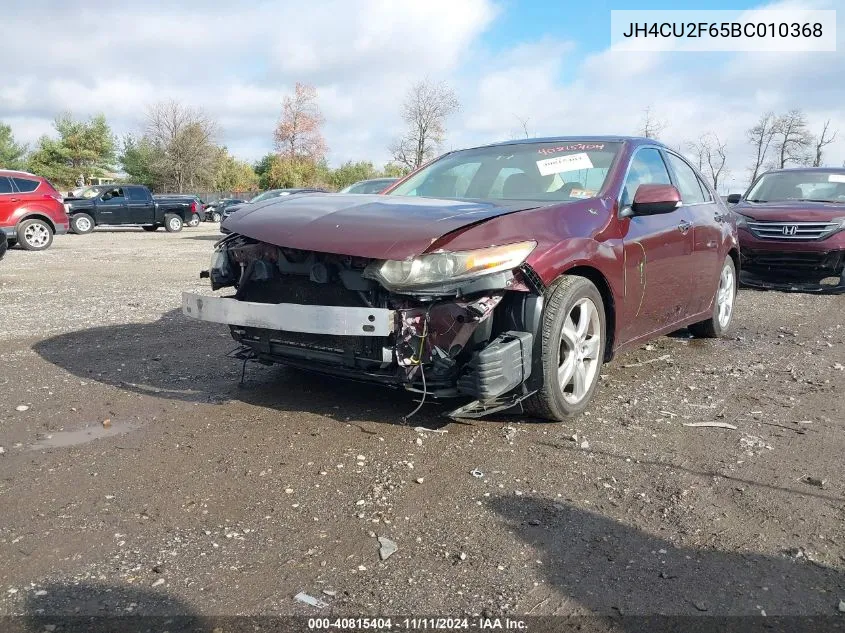 2011 Acura Tsx 2.4 VIN: JH4CU2F65BC010368 Lot: 40815404