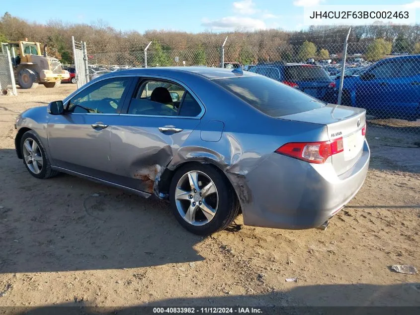 2011 Acura Tsx 2.4 VIN: JH4CU2F63BC002463 Lot: 40833982