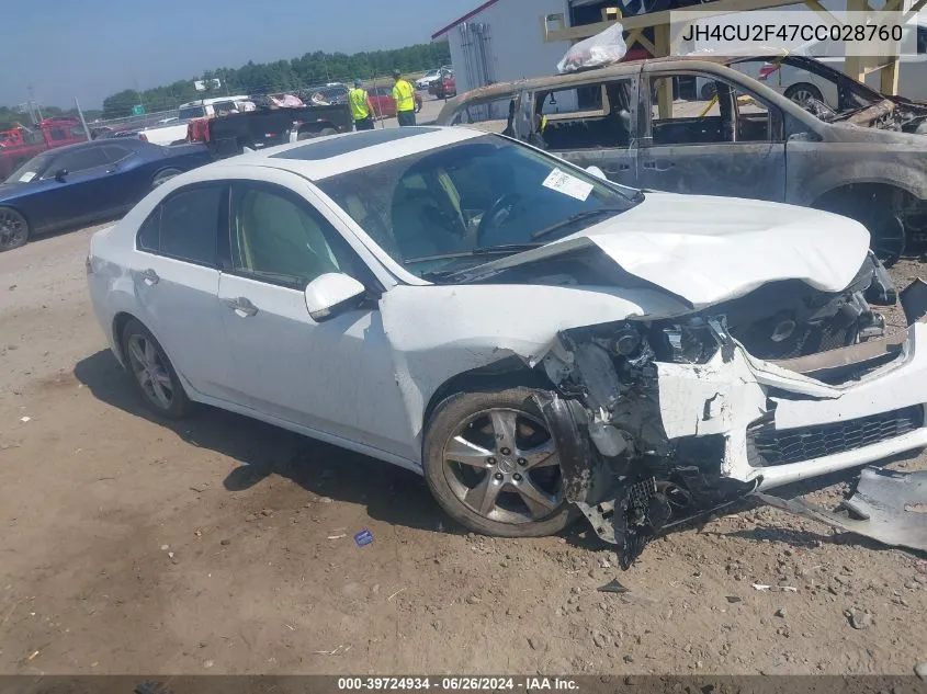 JH4CU2F47CC028760 2012 Acura Tsx 2.4