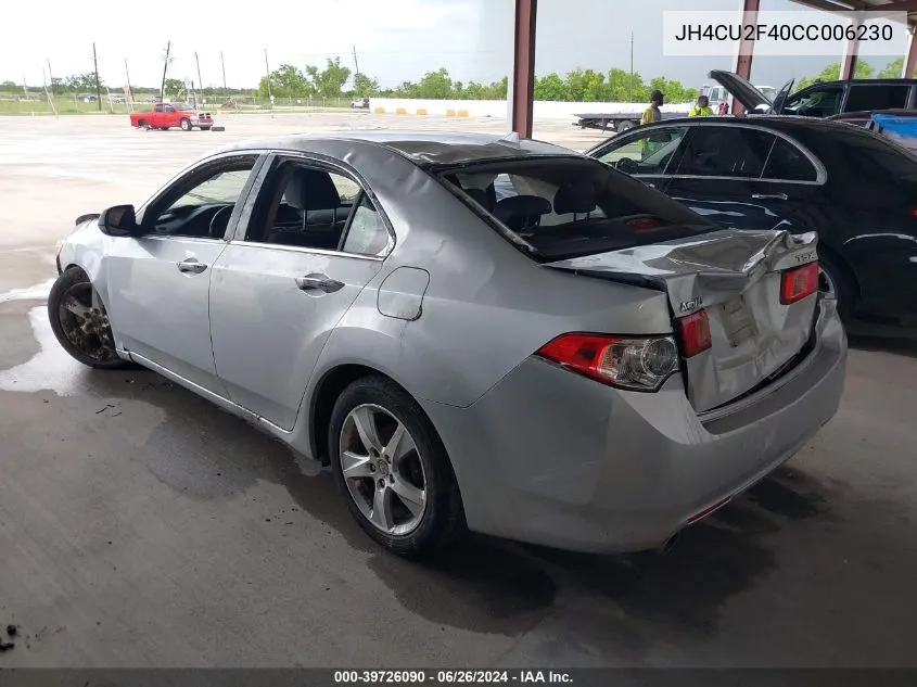 JH4CU2F40CC006230 2012 Acura Tsx 2.4